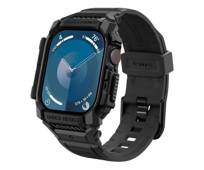 Etui / obudowa na smartwatcha Spigen Rugged Armor ”Pro” Apple Watch 10 (42 Mm) Matte Black